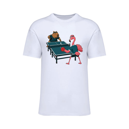 Capybara vs Flamingo T-Shirt