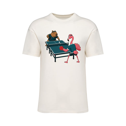 Capybara vs Flamingo T-Shirt
