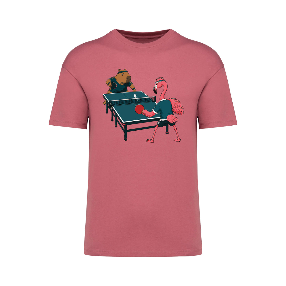Capybara vs Flamingo T-Shirt